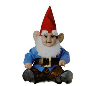 InCharacter Infant 6-12 Months Lil' Garden Gnome 4 Piece Halloween Costume